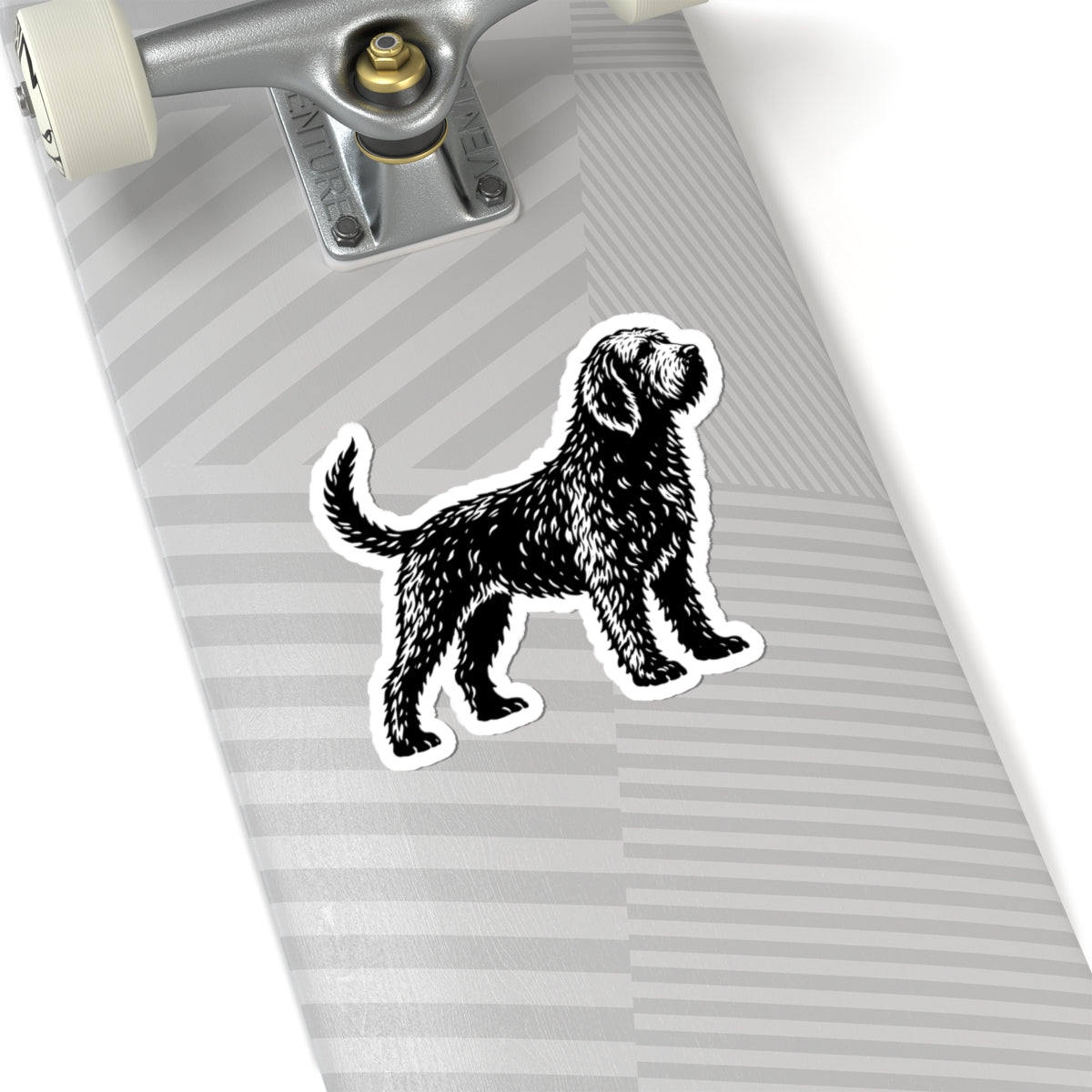 Otterhound Vintage Retro Kiss-Cut Vinyl Sticker - Standing