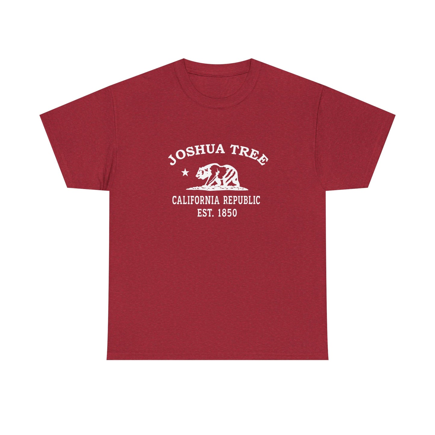 Joshua Tree California Vintage Retro Unisex Heavy Cotton Tee - White Logo