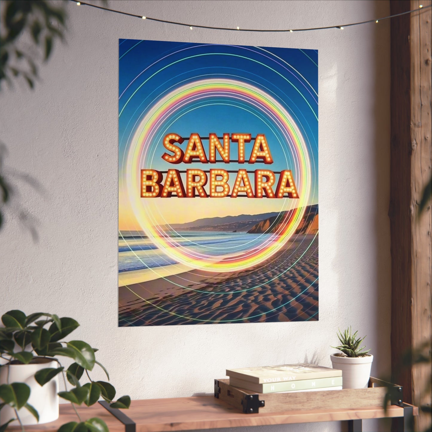 Santa Barbara California Vintage Retro Giclée Print Art Series Poster