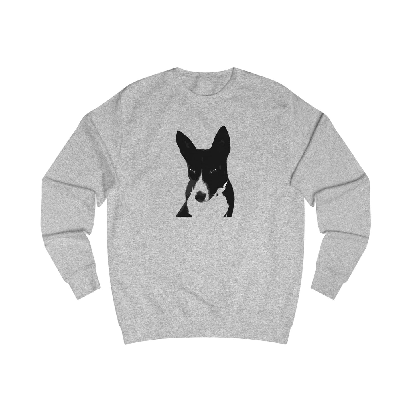 A Life Well Lived Basenji Retro Crewneck Sweatshirt — Black Logo