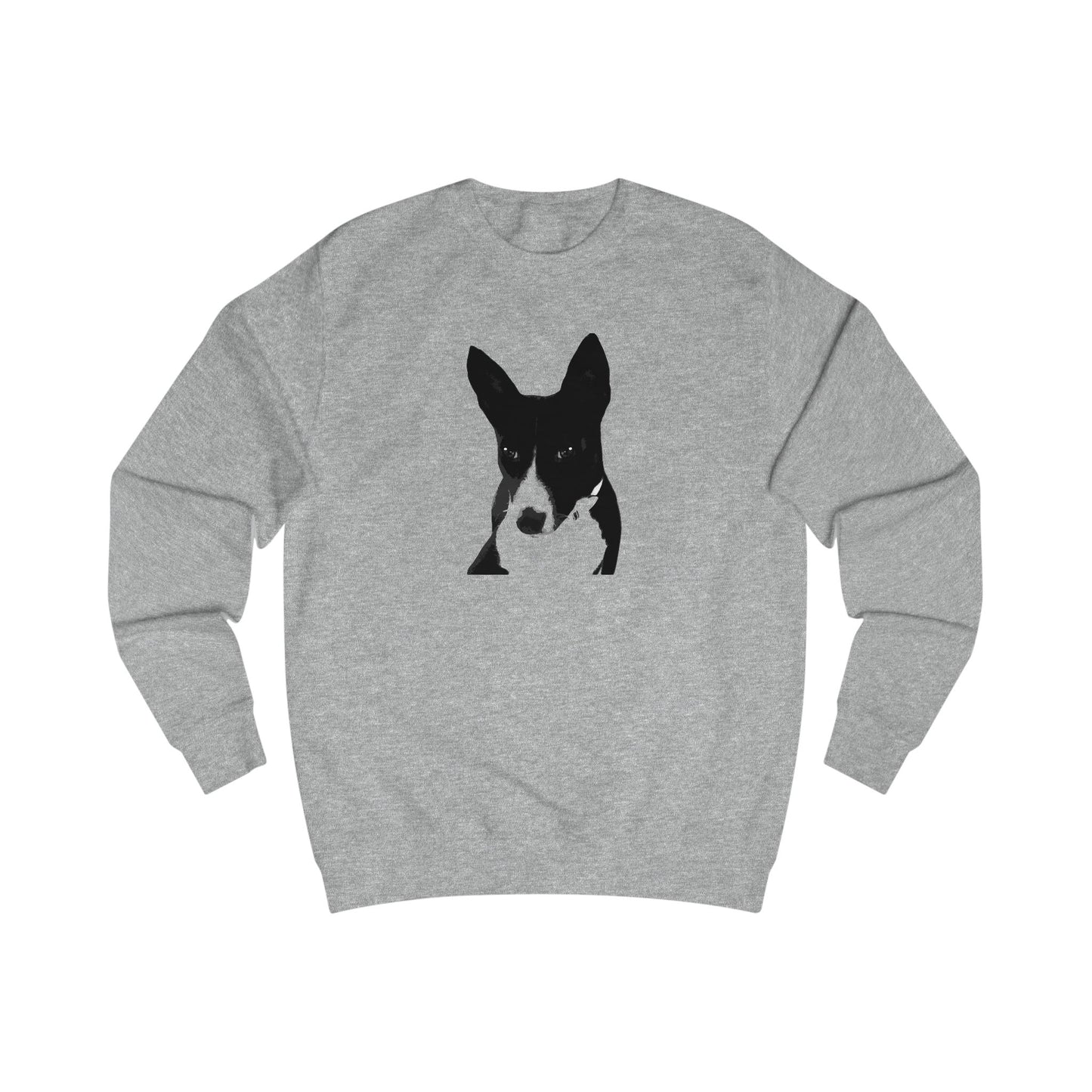 A Life Well Lived Basenji Retro Crewneck Sweatshirt — Black Logo