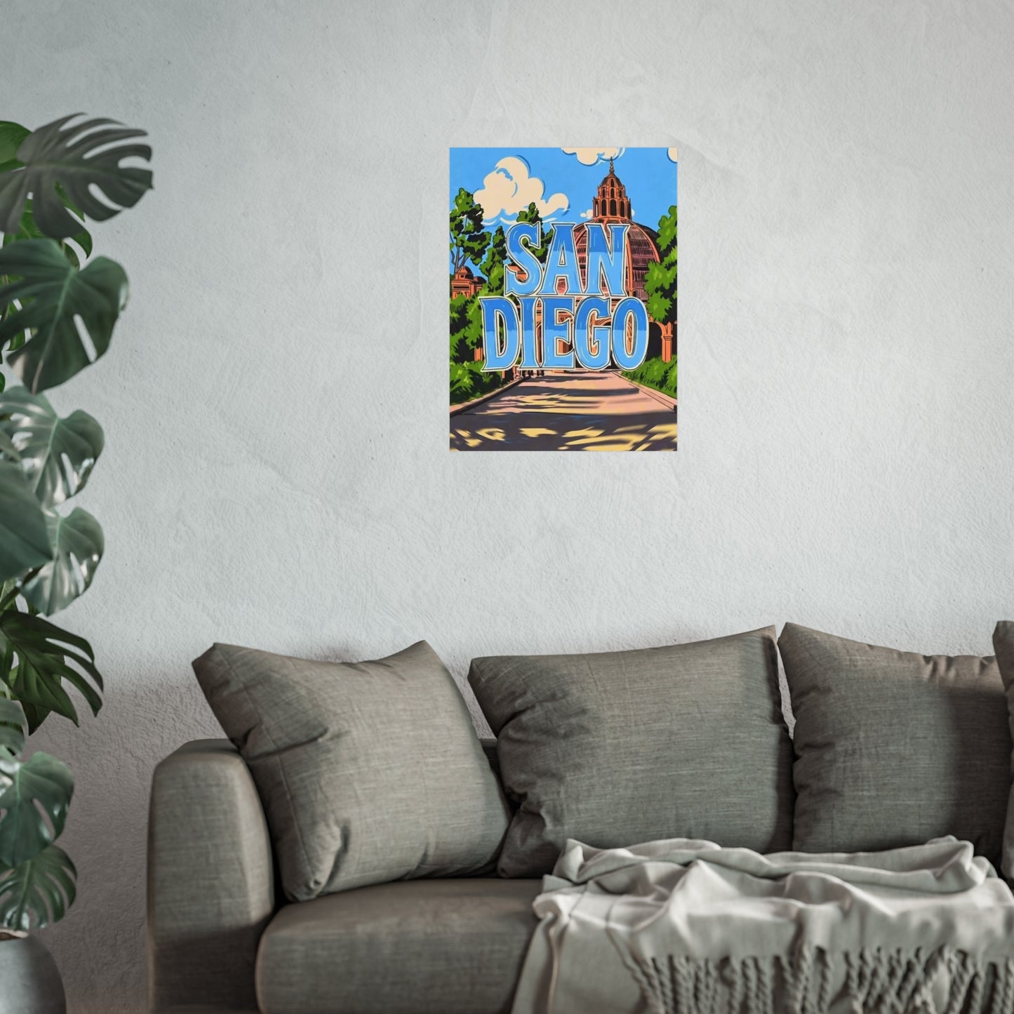 San Diego California Vintage Retro Giclée Print Art Series Poster