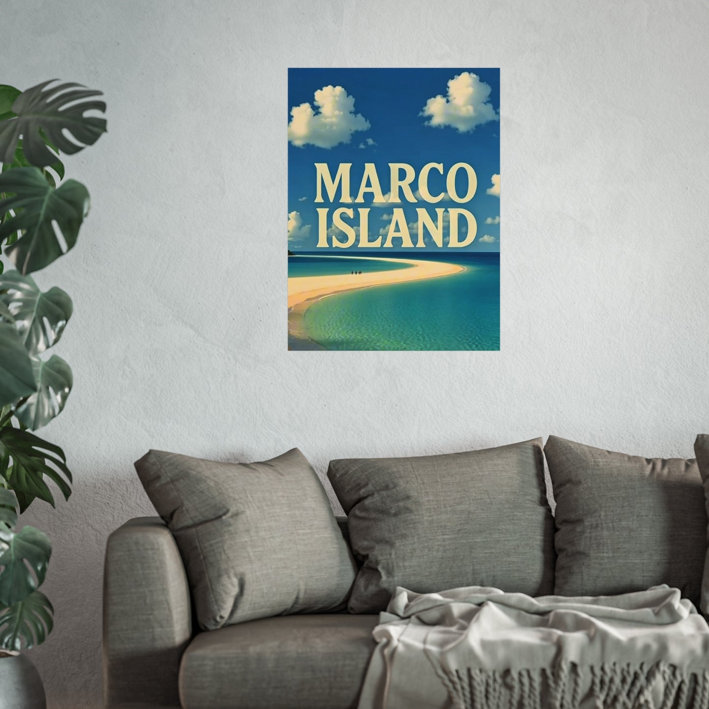 Marco Island Florida Vintage Retro Giclée Print Art Series Poster