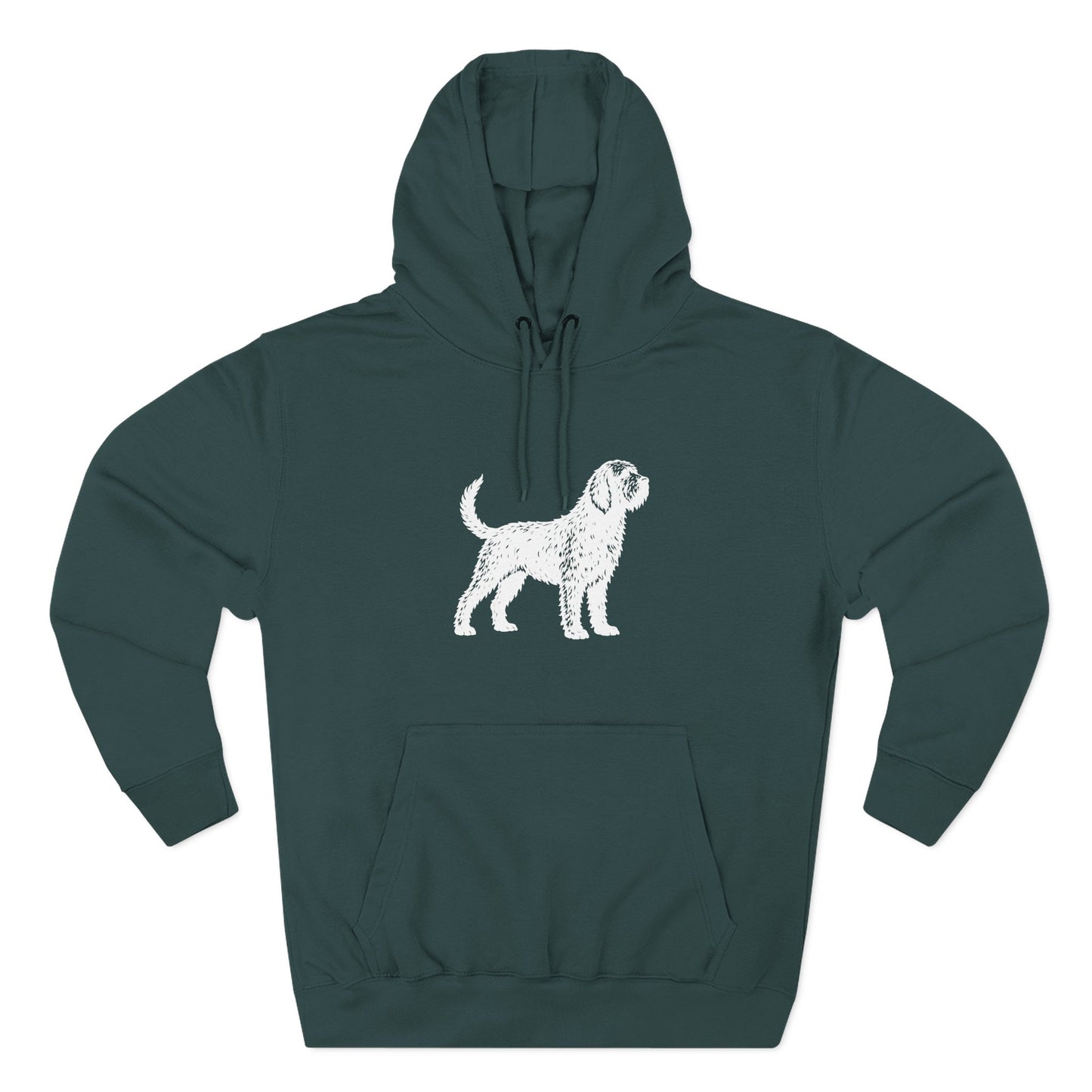 Otterhound Vintage Retro Unisex Heavy Cotton Hoodie - Standing