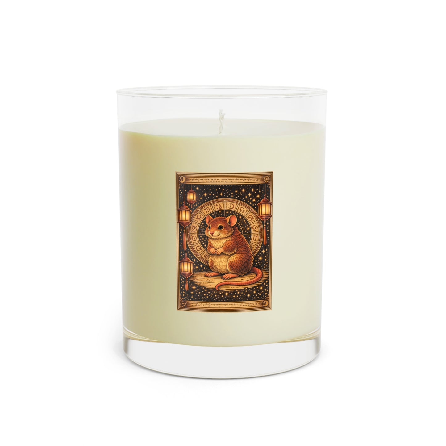 Zodiac Year of the Rat (2020+) Vintage Retro Scented Candle - Combo Logo