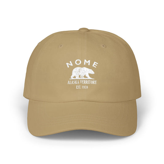Nome Alaska Classic Cotten Cap - White Logo