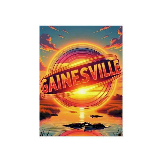 Gainesville Florida Vintage Retro Giclée Print Art Series Poster