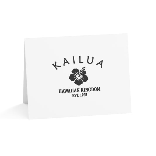 Kailua Hawaii Vintage Retro Thank You Card Set - Black Logo