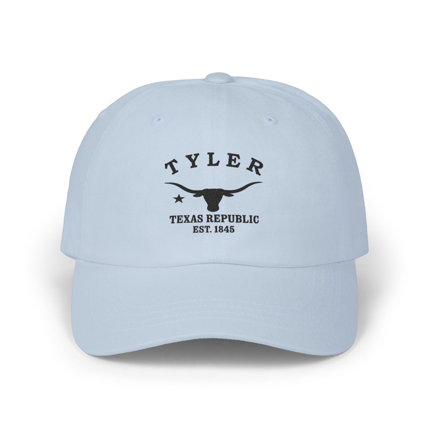 Tyler Texas Vintage Retro Embroidered Cotton Cap - Black Logo