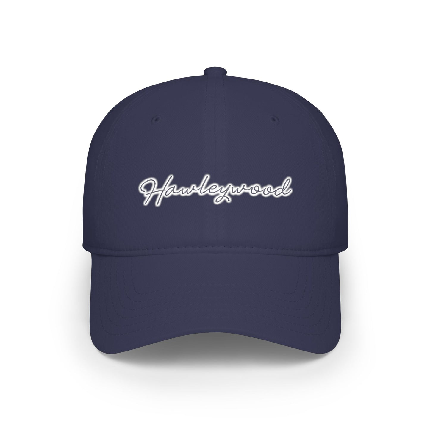 Hawleywood Vintage Retro Cotton Cap — White Logo