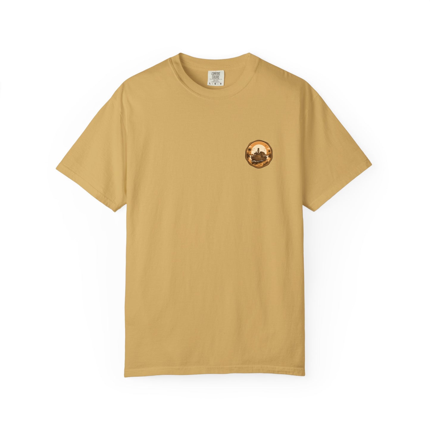 Vintage Retro Jungle River Steamboat Tee — Jungle Explorer