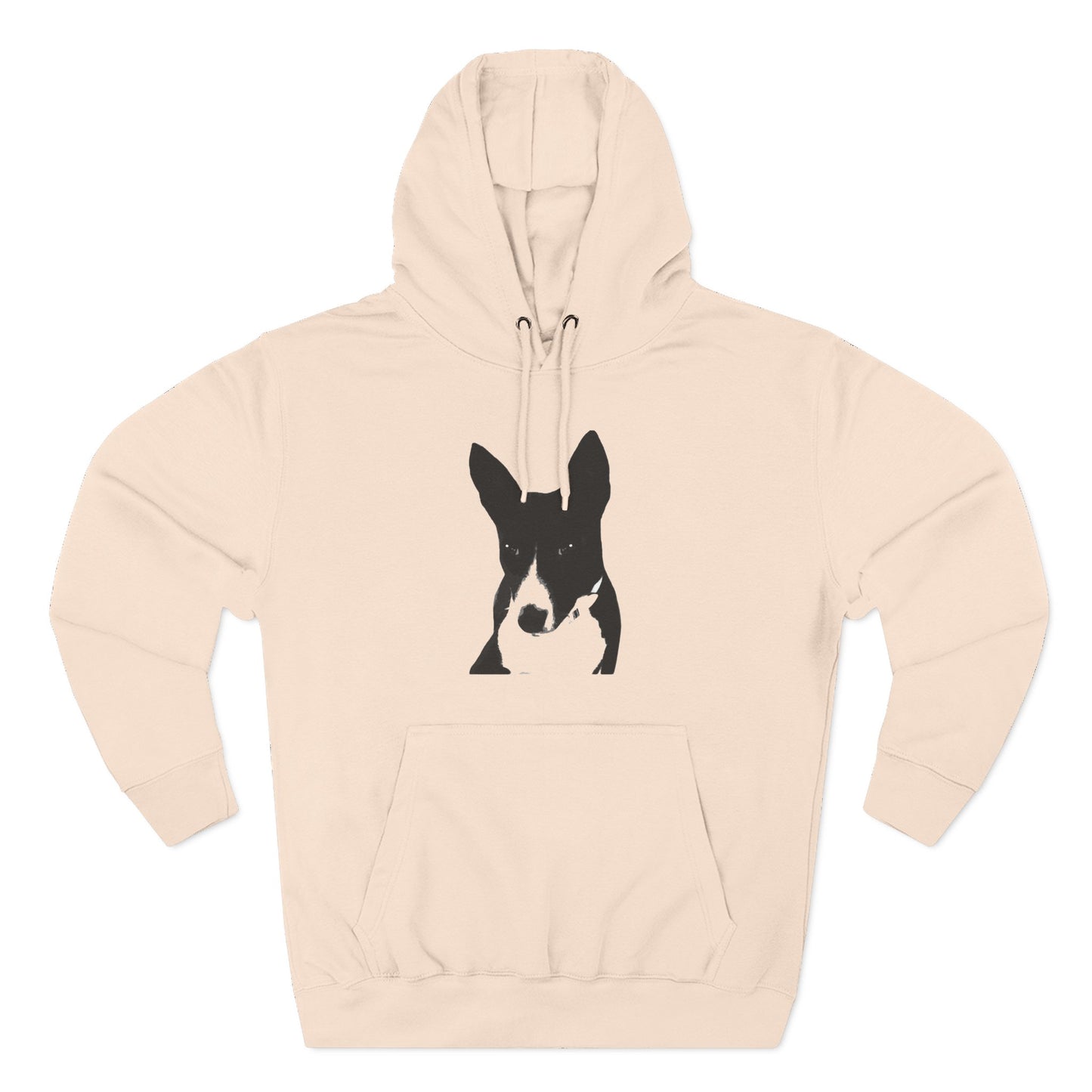 A Life Well Lived Basenji Retro Unisex Heavy Cotton Hoodie - Black Logo