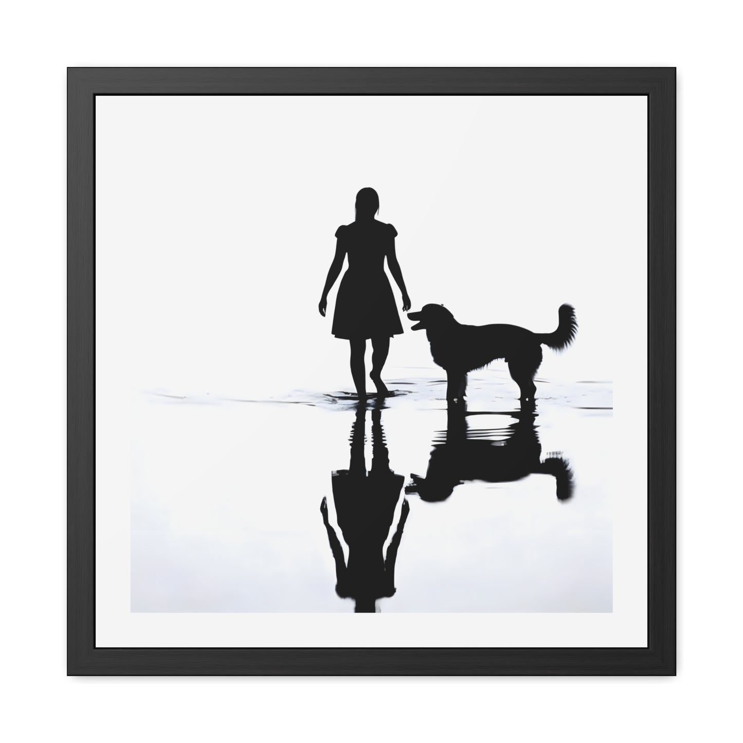 Companion in Still Water - Tide & Light Series Framed Poster