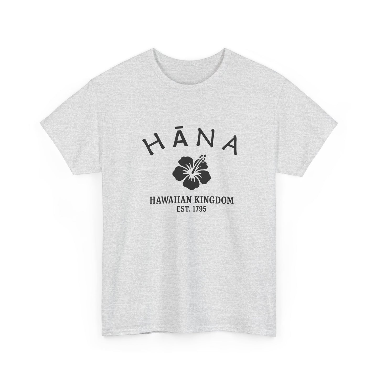 Hana Hawaii Vintage Retro Unisex Heavy Cotton Tee - Black Logo