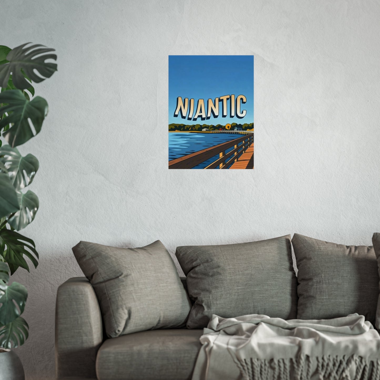 Niantic Connecticut Vintage Retro Giclée Print Art Series Poster