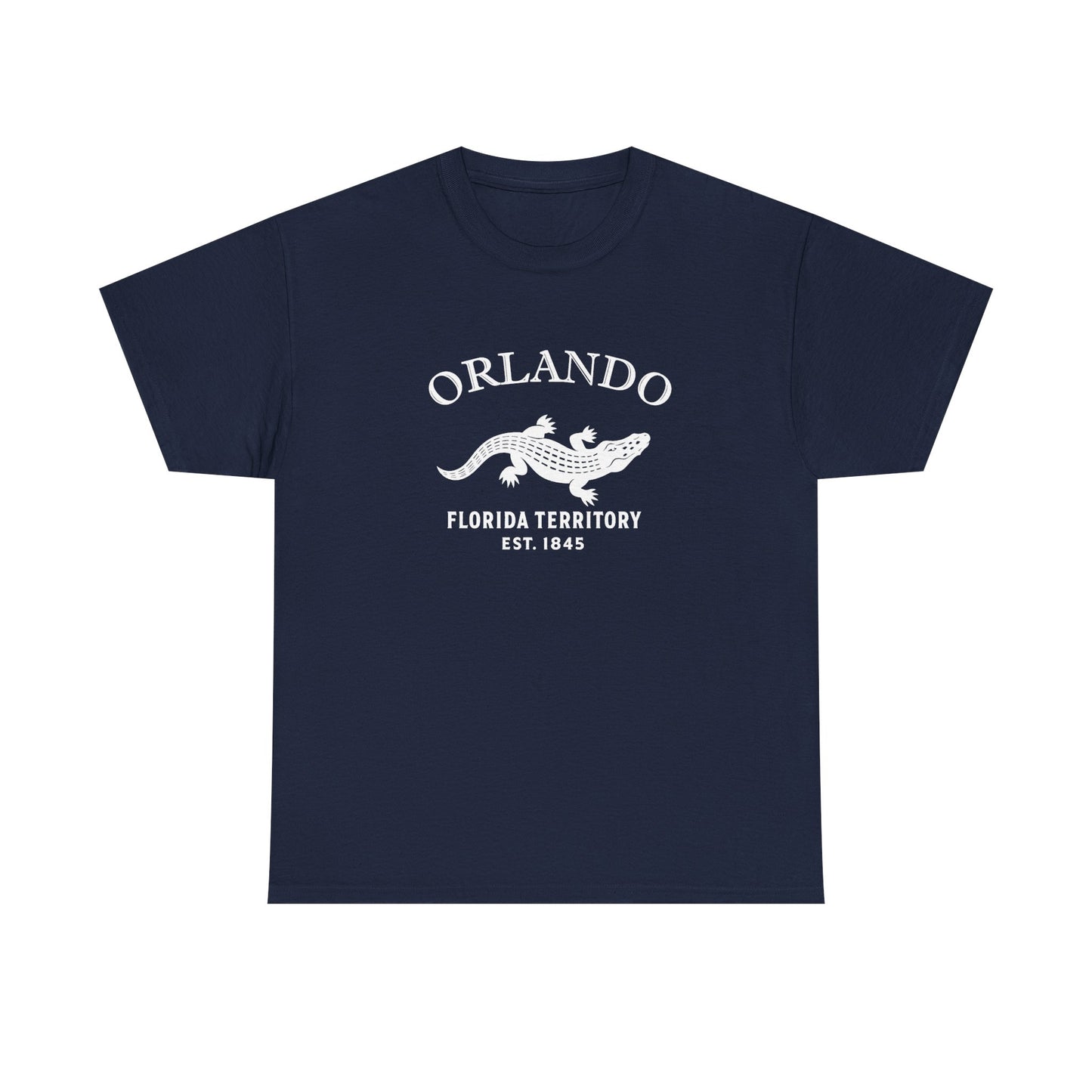 Orlando Florida Vintage Retro Unisex Heavy Cotton Tee - White Logo
