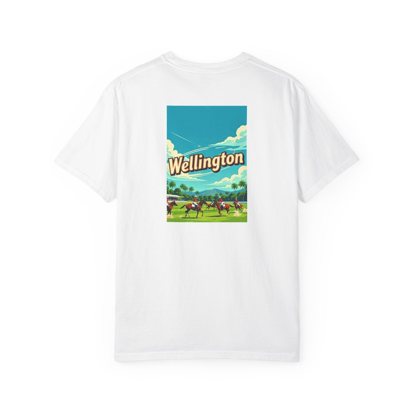 Wellington Florida Vintage Retro Art Series Cotton Tee - Black Logo