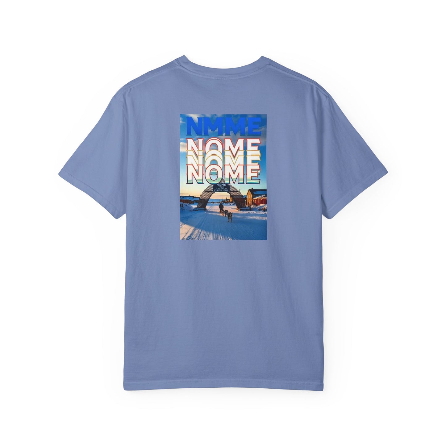 Nome Alaska Vintage Retro Back Printed Art Series Cotton Tee - Black Logo