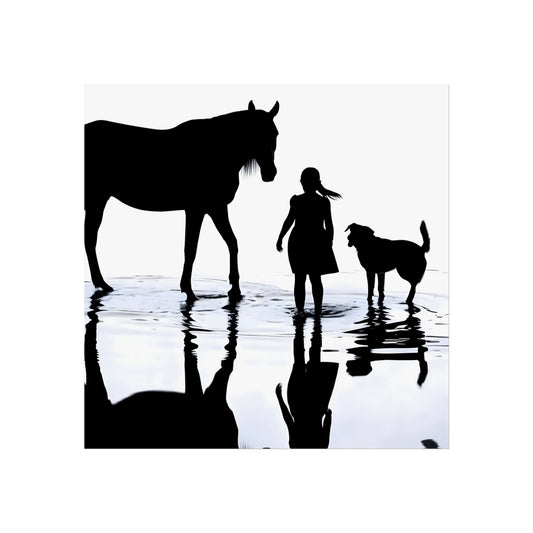 Shoreline Trio - Tide & Light Series Giclée Unframed Poster