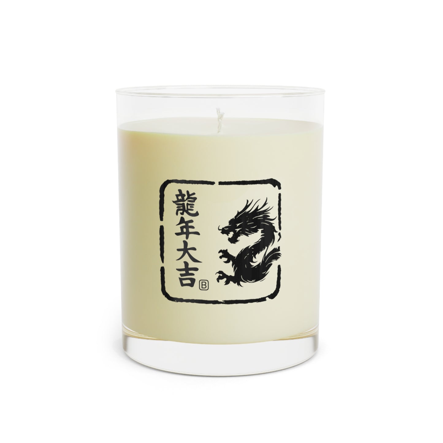 Zodiac Year of the Dragon (2024+) Vintage Retro Scented Candle - Combo Logo