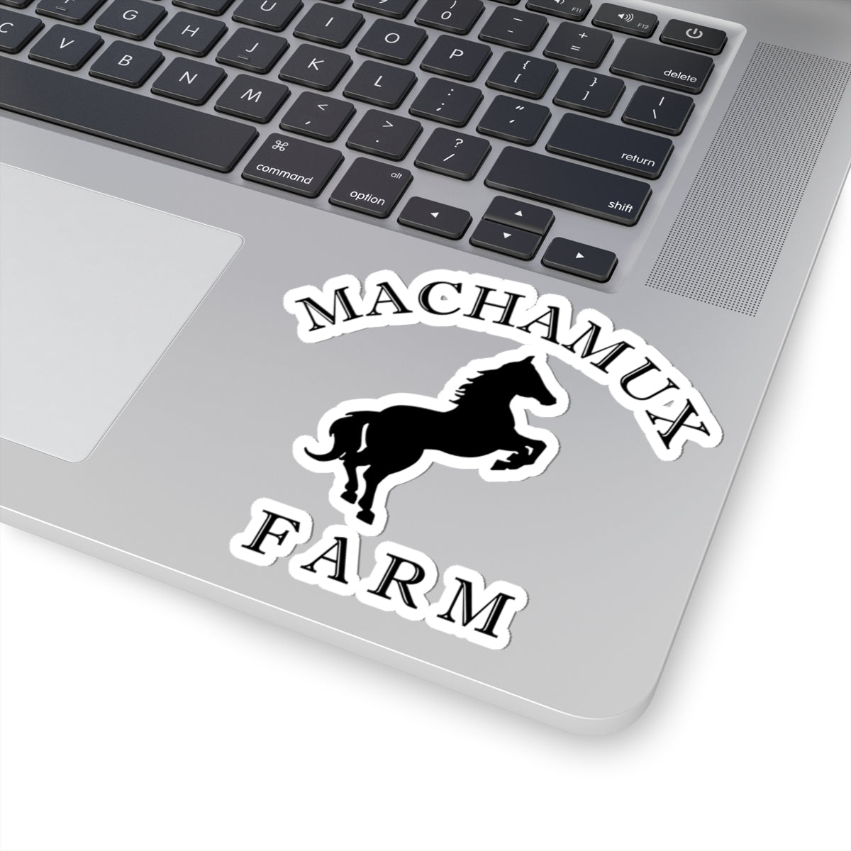 Machamux Farm Kiss-Cut Vintage Retro Vinyl Sticker - Black Logo