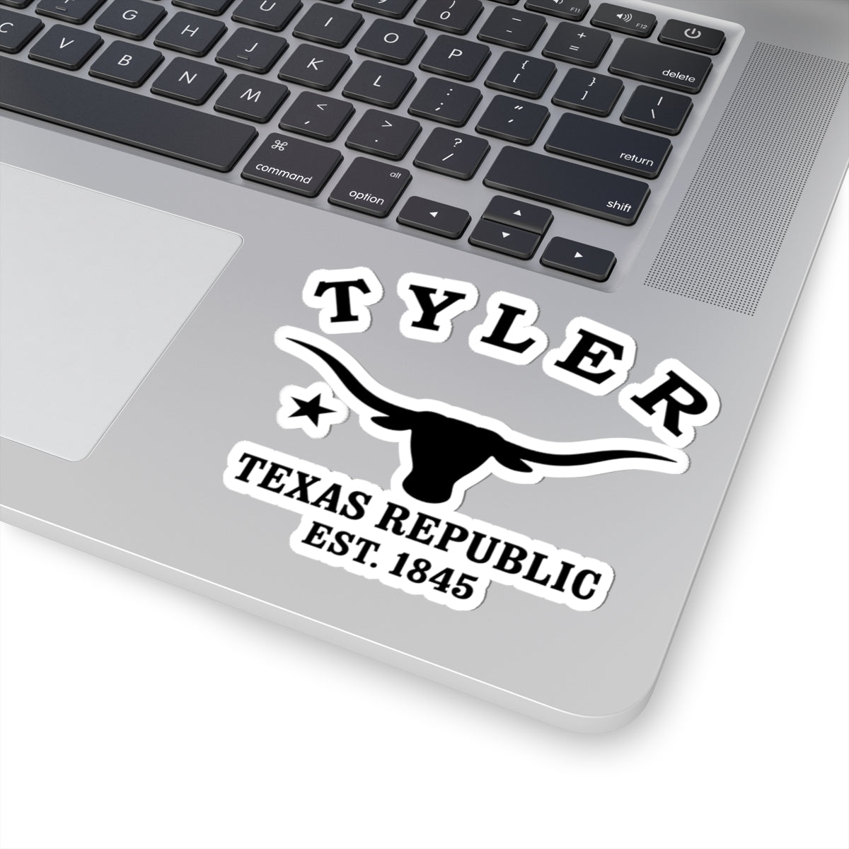 Tyler Texas Vintage Retro Vinyl Sticker - Black Logo