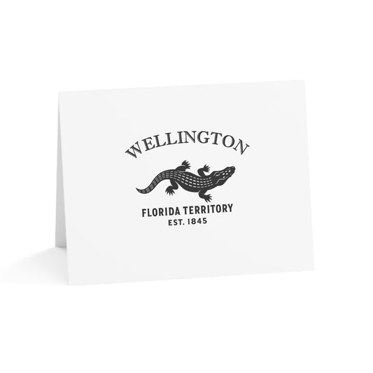 Wellington Florida Vintage Retro Thank You Card Set - Black Logo