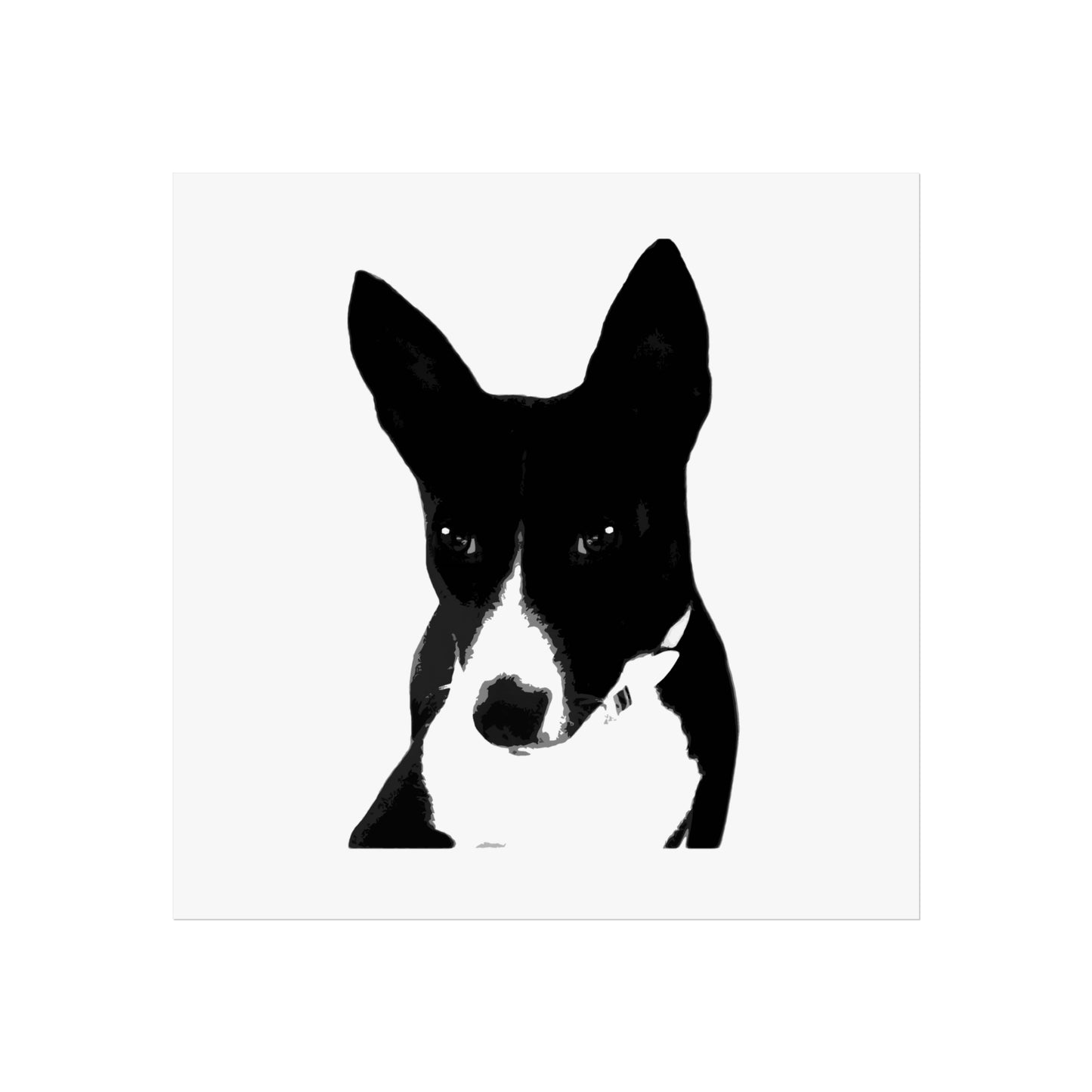 A Life Well Lived Basenji Retro Giclée Print Art Series Poster - Black Logo