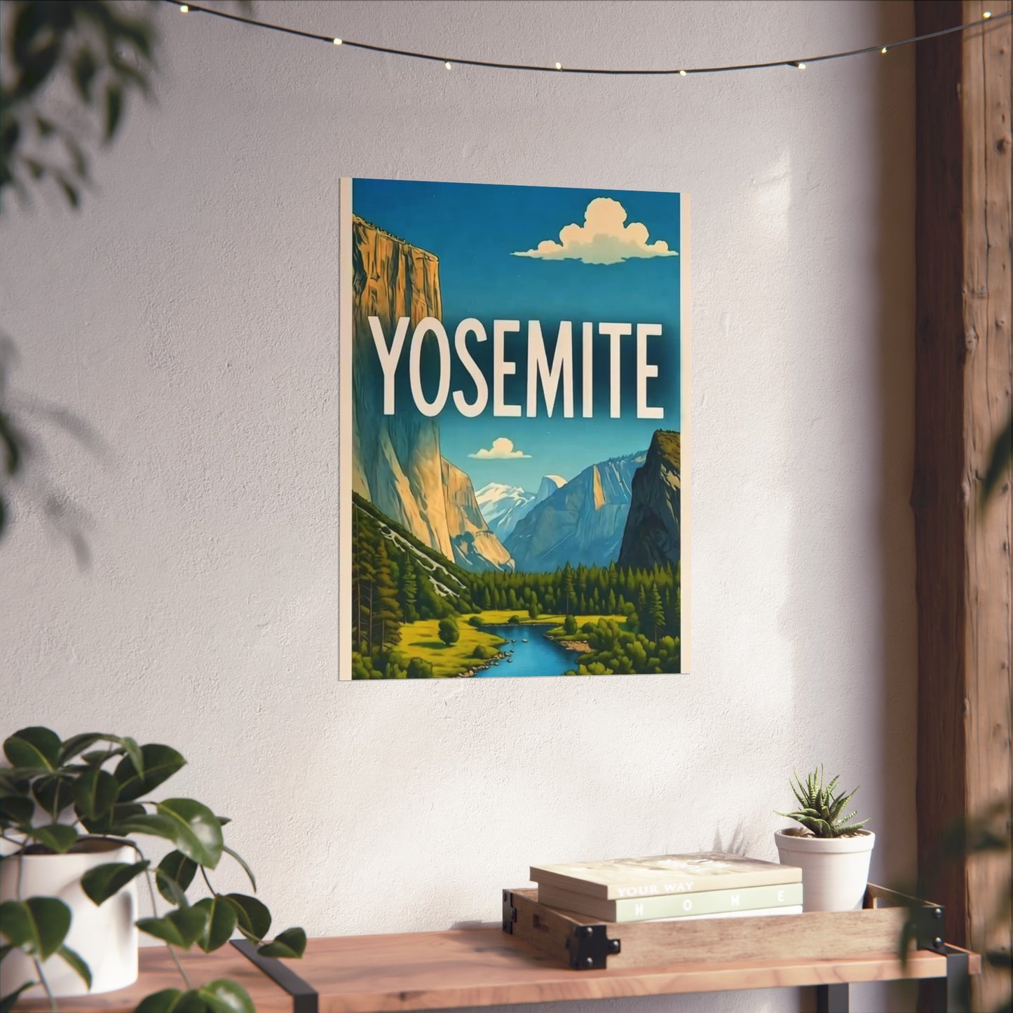 Yosemite California Vintage Retro Giclée Print Art Series Poster