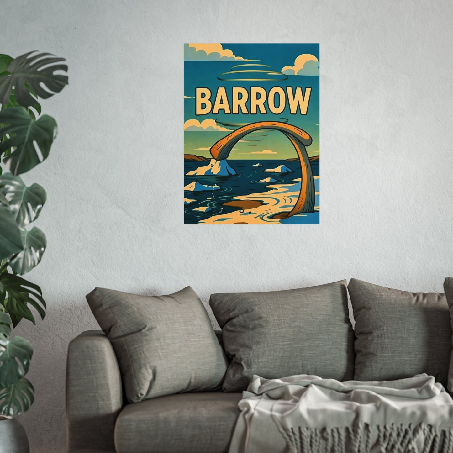 Barrow Alaska Vintage Retro Giclée Print Art Series Poster
