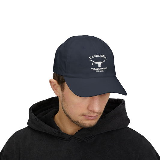 Pasadena Texas Classic Cotten Cap - White Logo