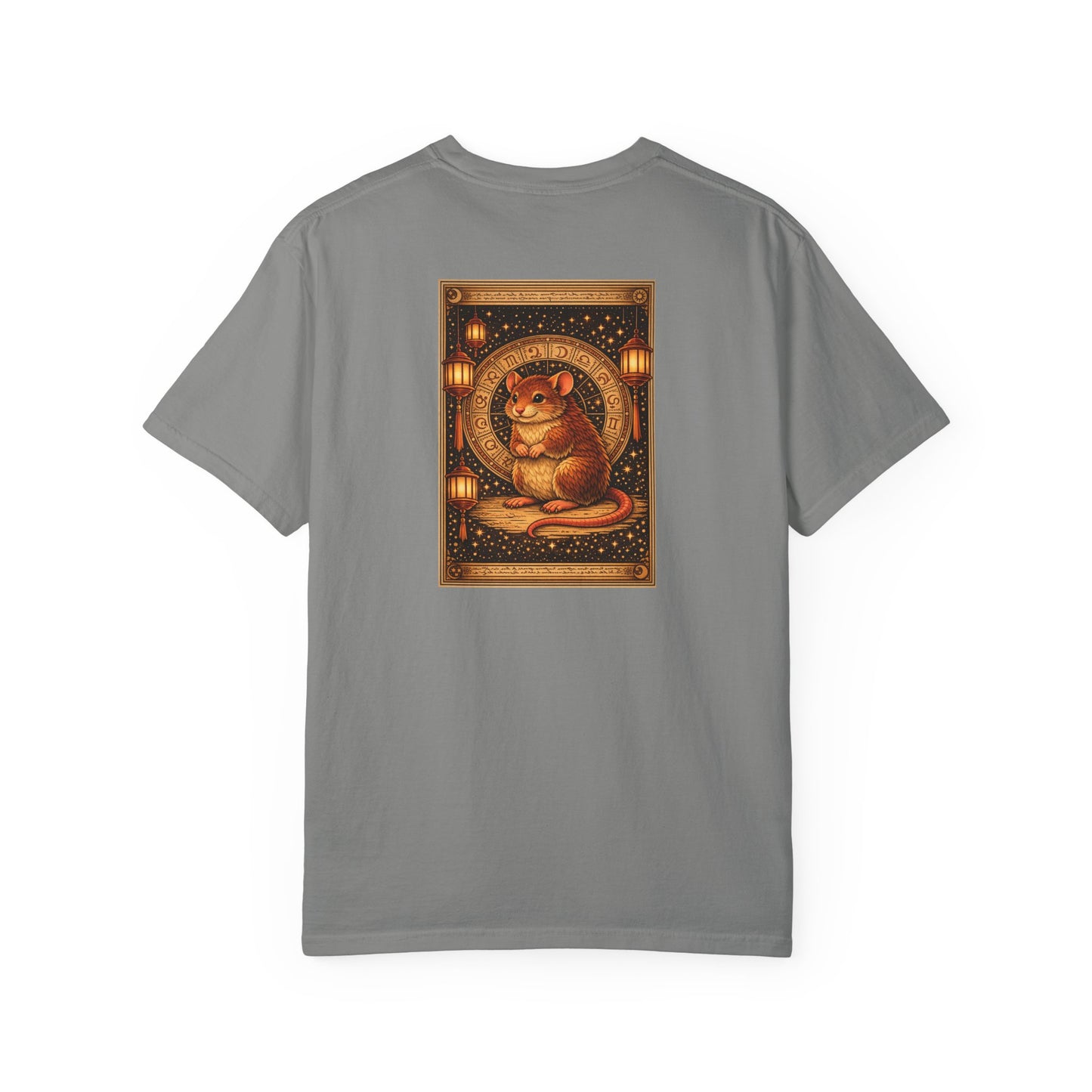 Zodiac Year of the Rat (2020+) Vintage Retro Art Series Cotton Tee