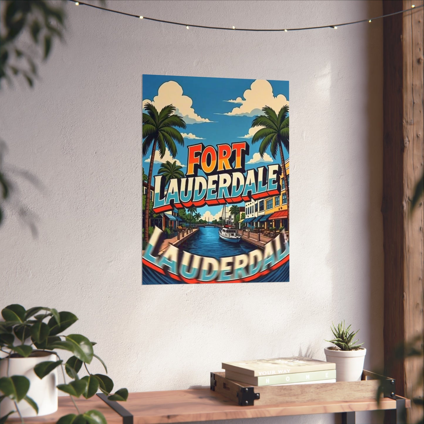 Fort Lauderdale Florida Vintage Retro Giclée Print Art Series Poster