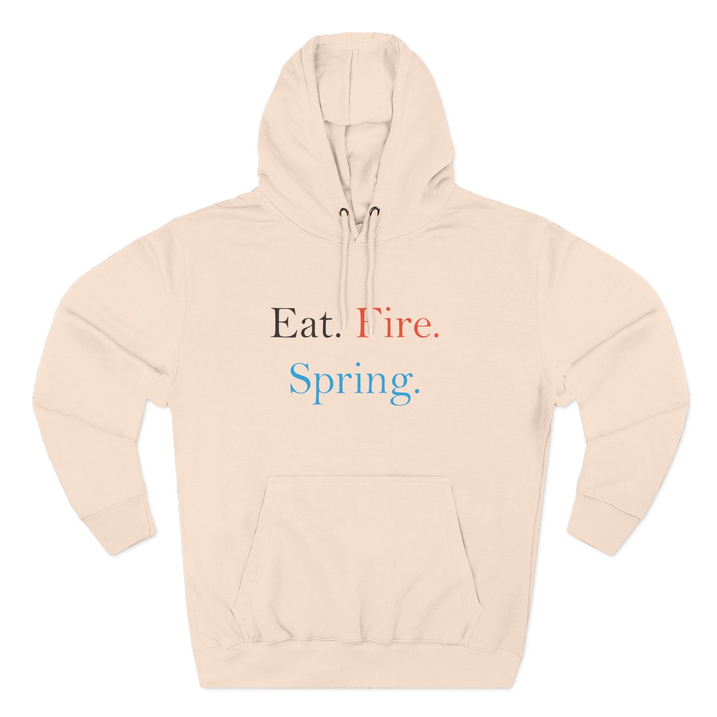 Eat Fire Spring Unisex Heavy Cotton Hoodie - Text Logo