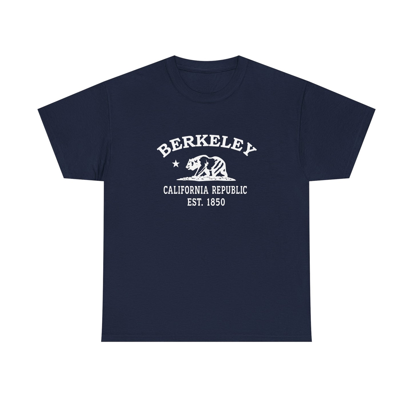 Berkeley California Vintage Retro Unisex Heavy Cotton Tee - White Logo