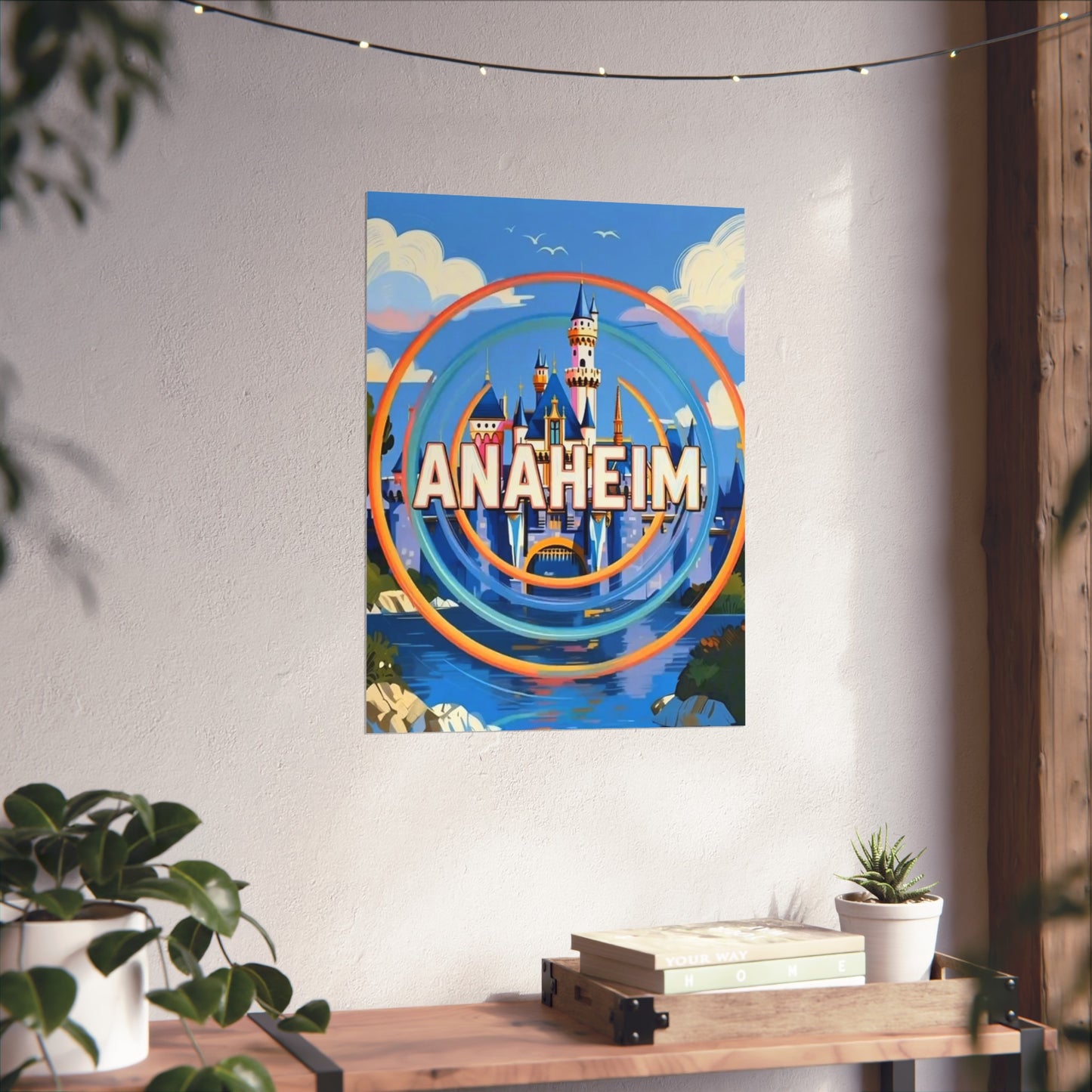 Anaheim California Vintage Retro Giclée Print Art Series Poster