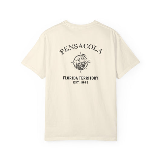 Pensacola Florida 1559 Ship Garment-Dyed Heavyweight Tee