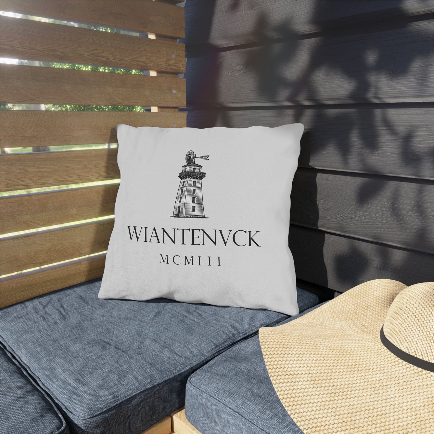 Wiantenuck Outdoor Throw Pillow - Combo Logo