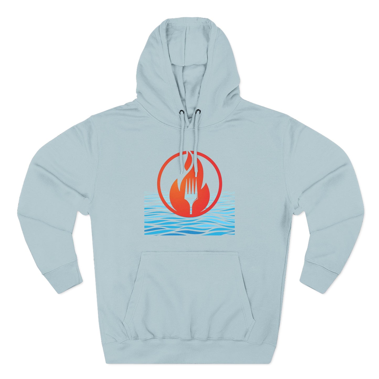 Eat Fire Spring Unisex Heavy Cotton Hoodie - Image Logo