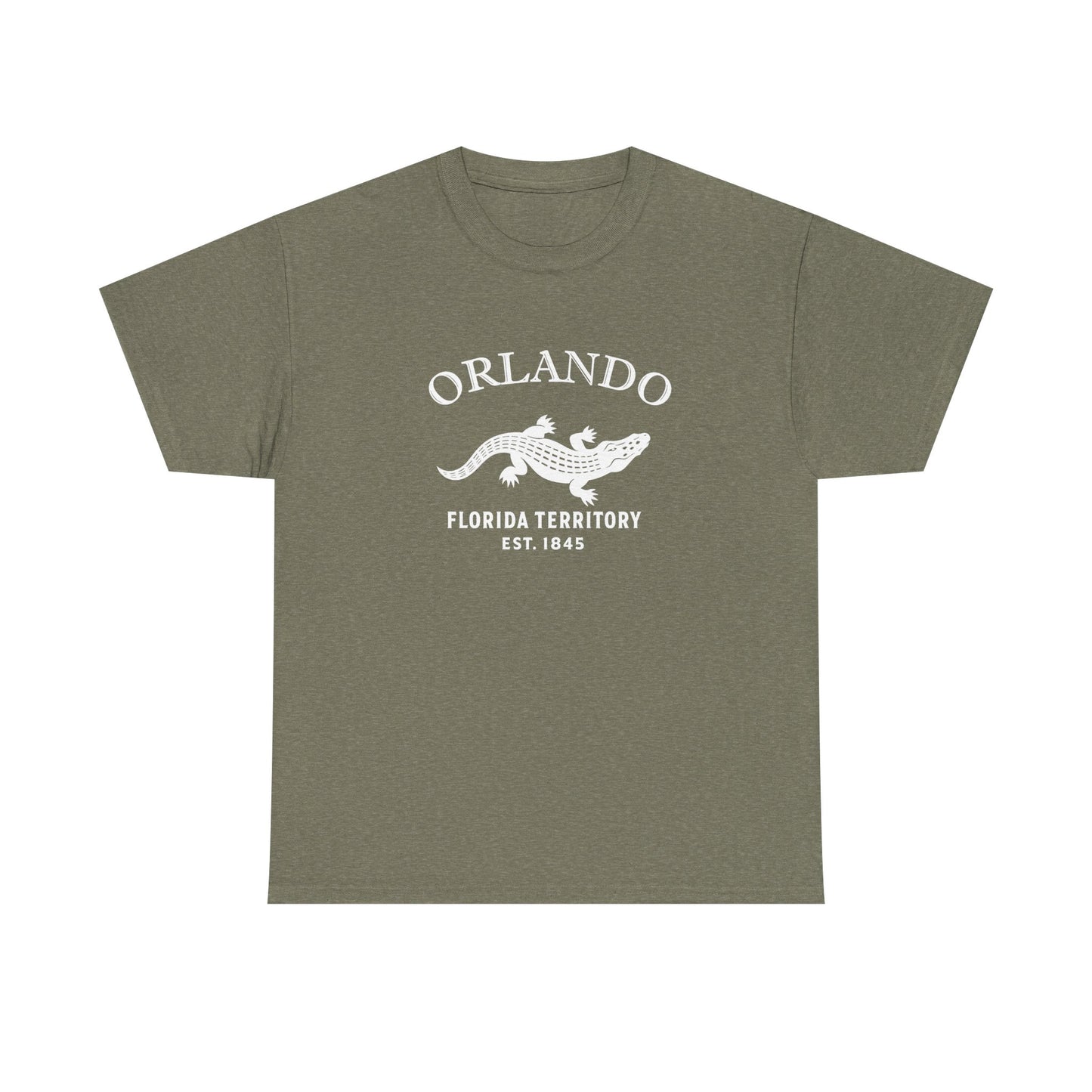 Orlando Florida Vintage Retro Unisex Heavy Cotton Tee - White Logo