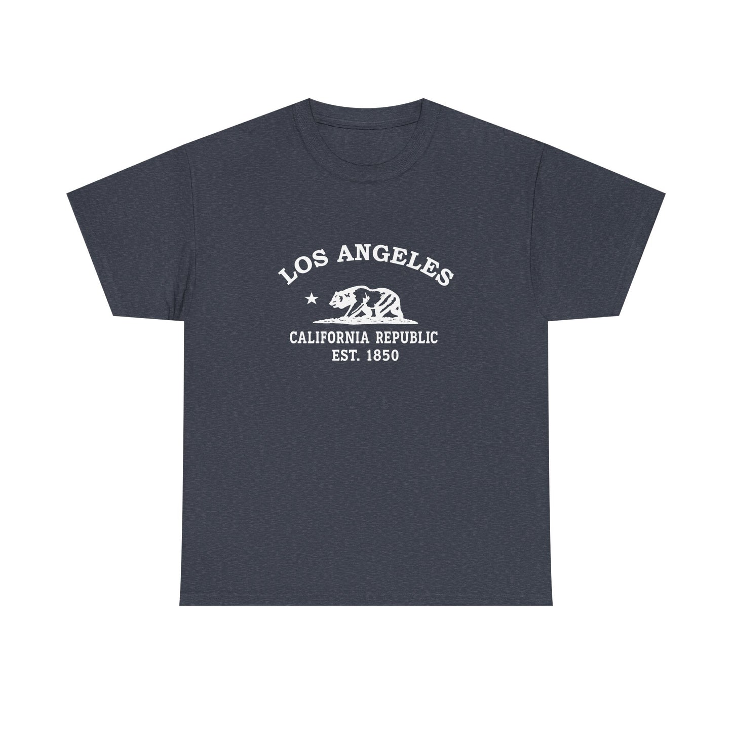Los Angeles California Vintage Retro Unisex Heavy Cotton Tee - White Logo