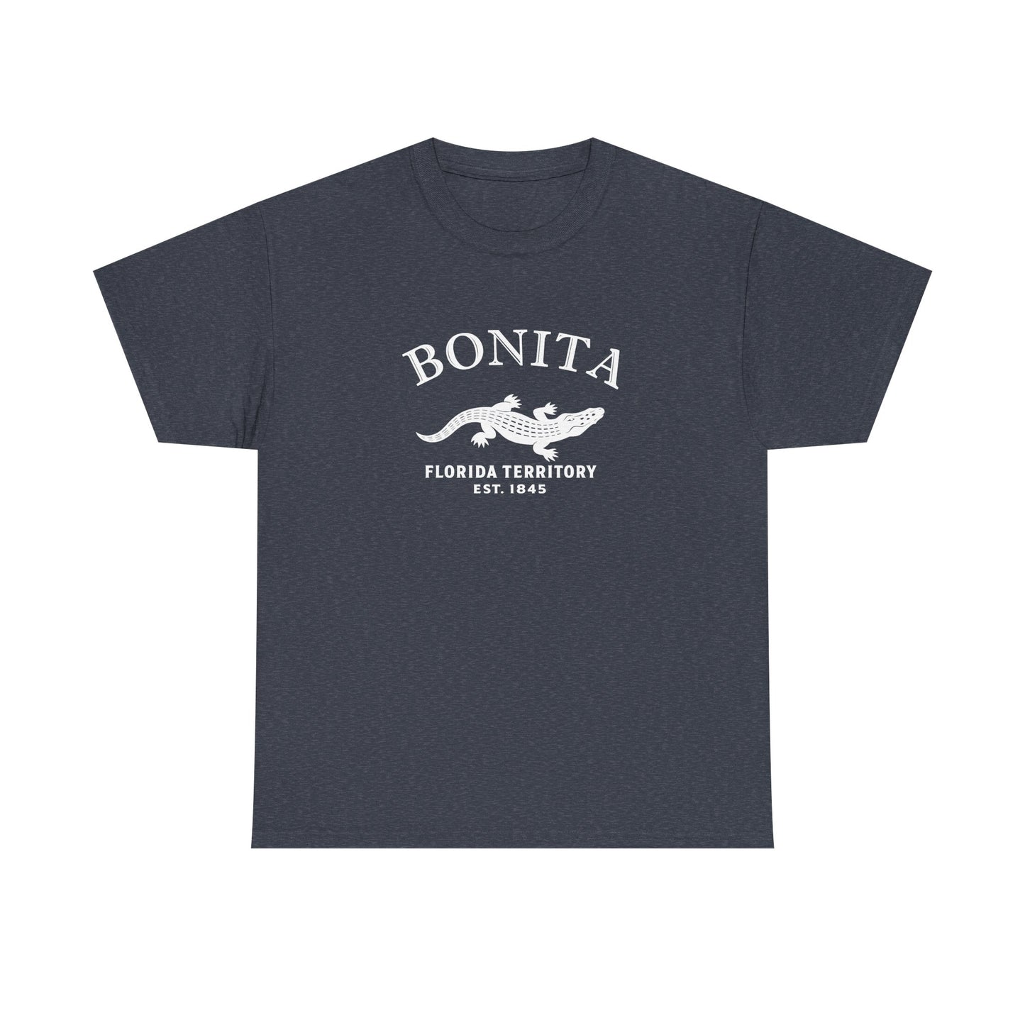 Bonita Florida Vintage Retro Unisex Heavy Cotton Tee - White Logo