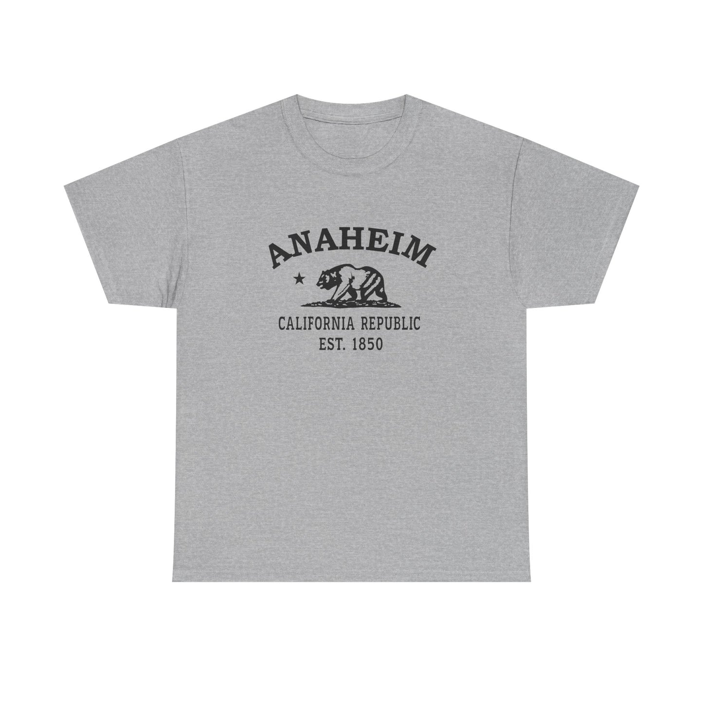 Anaheim California Vintage Retro Unisex Heavy Cotton Tee - Black Logo