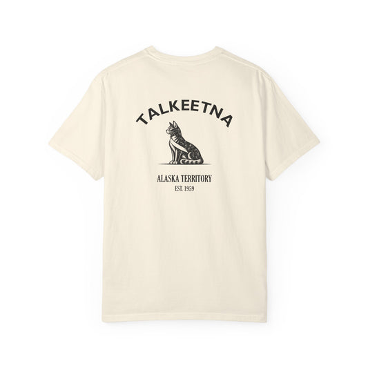 Talkeetna Alaska Cat Mayor Garment-Dyed Heavyweight Tee