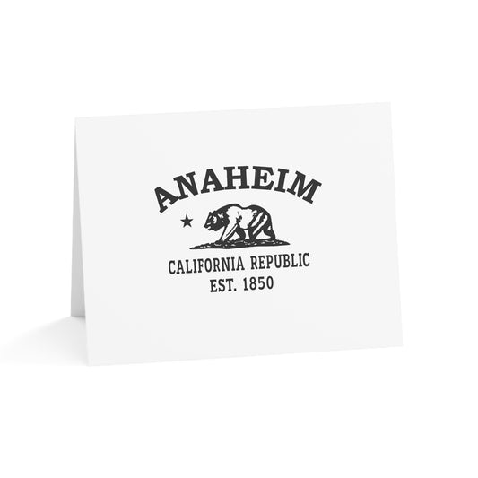 Anaheim California Vintage Retro Thank You Card Set - Black Logo