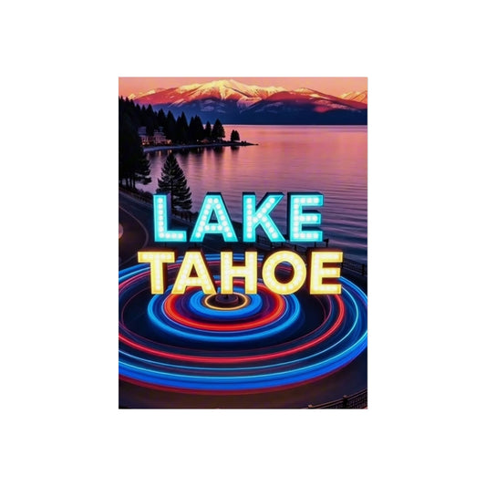 Lake Tahoe California Vintage Retro Giclée Print Art Series Poster