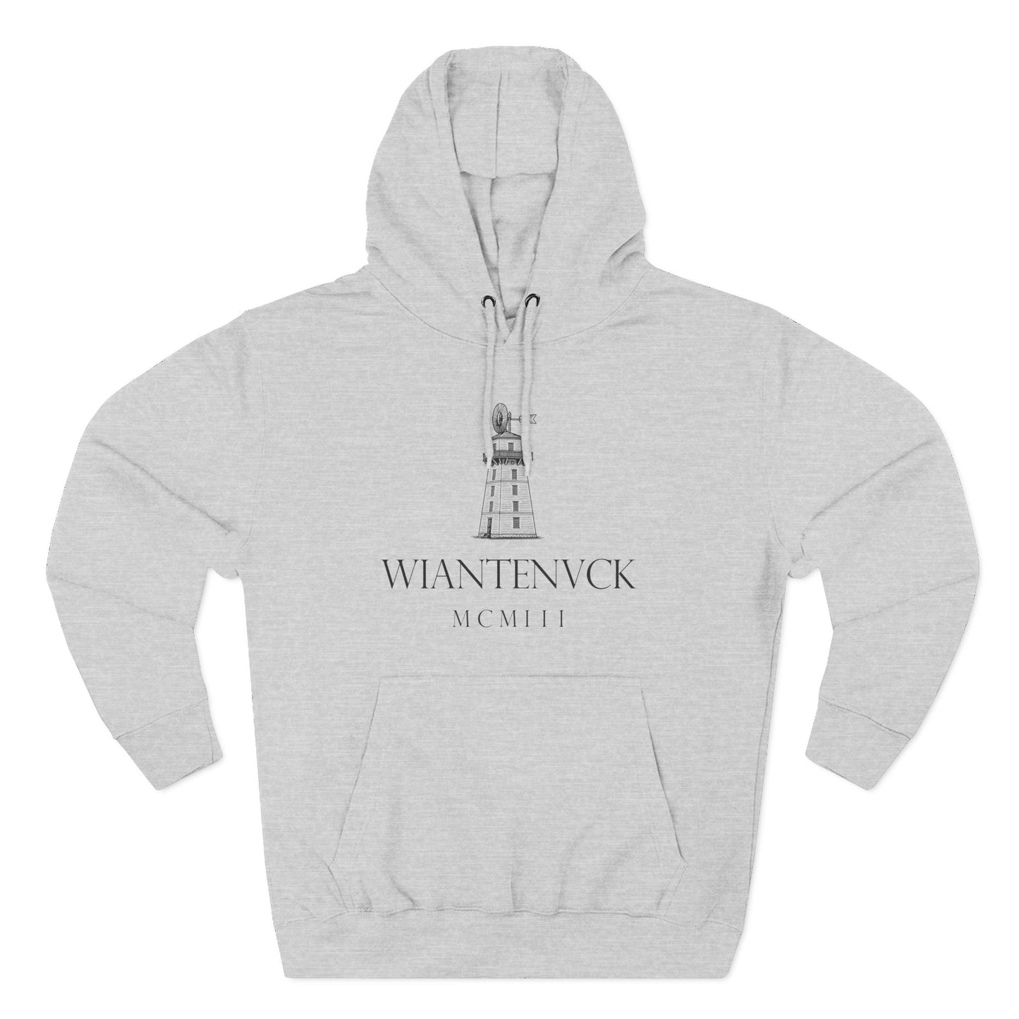Wiantenuck Unisex Heavy Cotton Hoodie - Black Logo