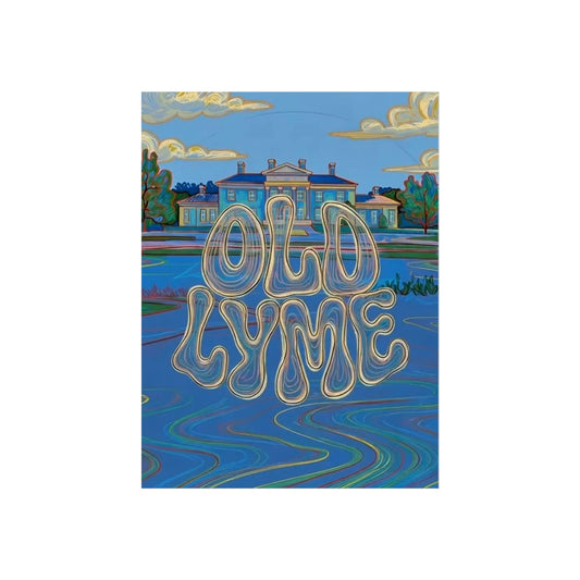 Old Lyme Connecticut Vintage Retro Giclée Print Art Series Poster