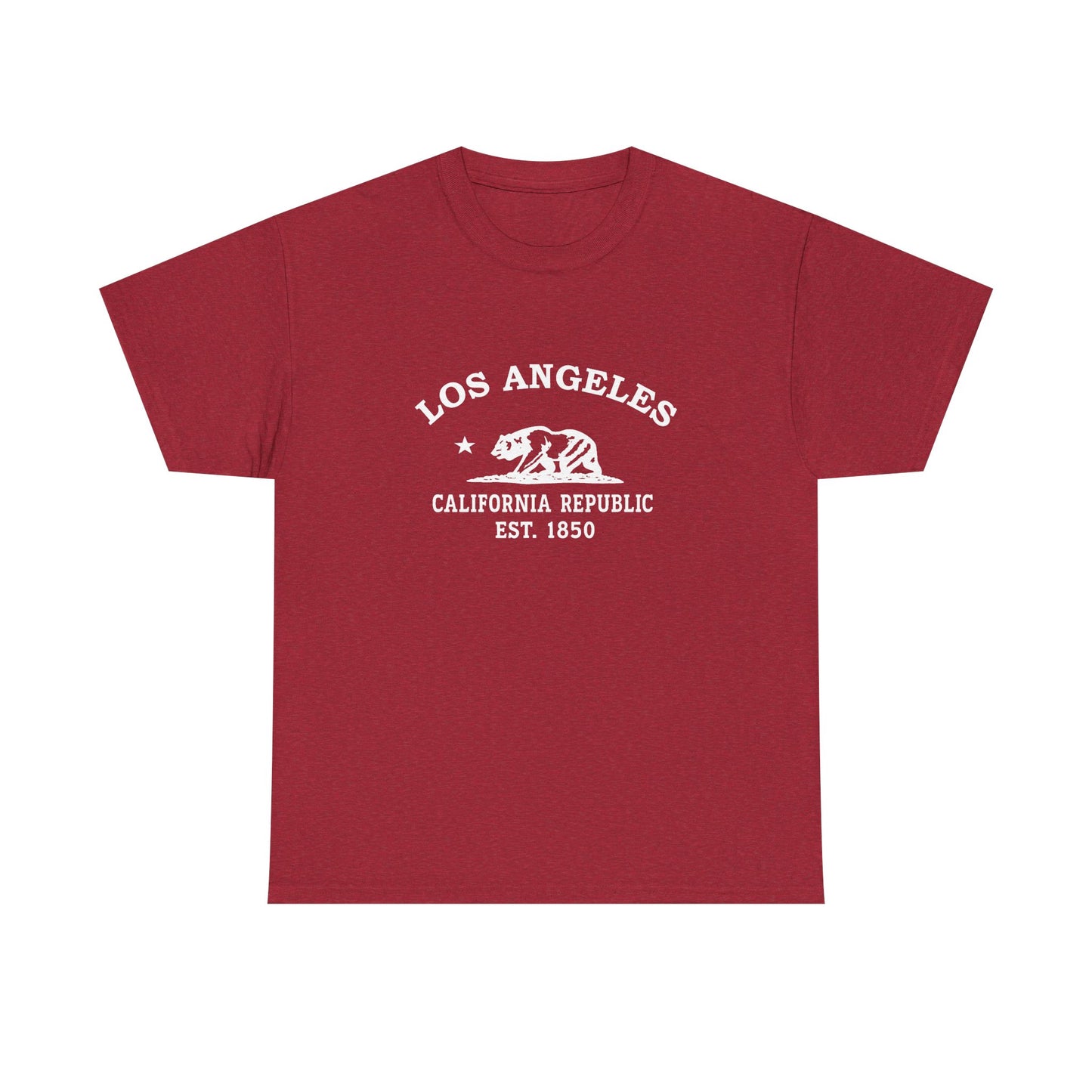 Los Angeles California Vintage Retro Unisex Heavy Cotton Tee - White Logo