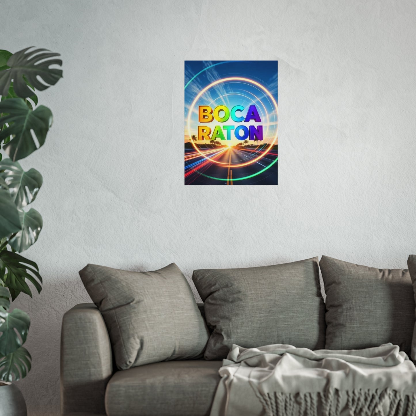 Boca Raton Florida Vintage Retro Giclée Print Art Series Poster